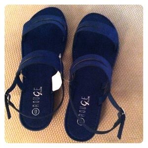 Vibrant royal blue sandals size 8